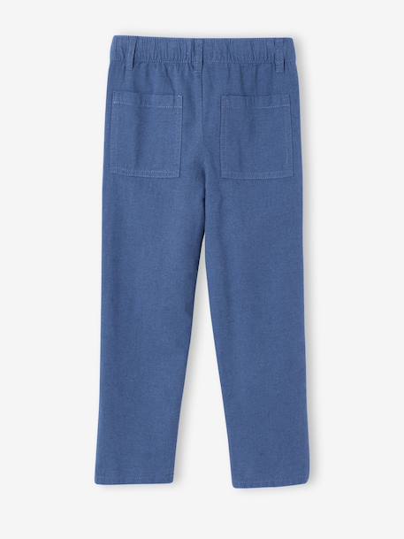 Lightweight fine trousers for boys blue - vertbaudet enfant 