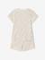 Pack of 2 ribbed floral pyjama shorts ecru - vertbaudet enfant 