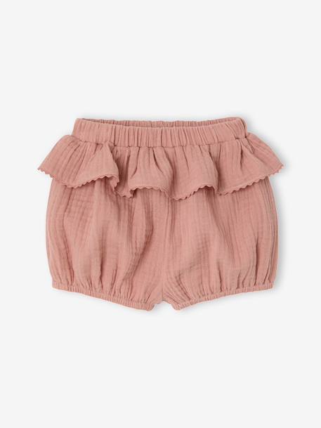Lot 2 shorts bloomers bébé fille coton argile - vertbaudet enfant 