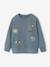 Sweat col rond manches longues bleu grisé - vertbaudet enfant 