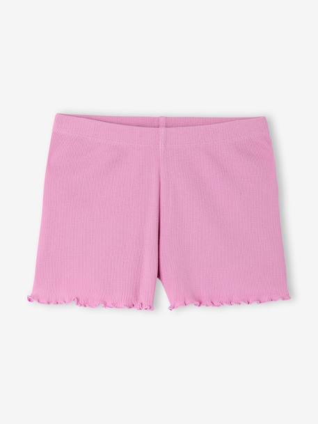 Pack of 2 ribbed floral pyjama shorts ecru - vertbaudet enfant 