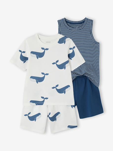 Pack of 2 boys' pyjamas shorts blue - vertbaudet enfant 
