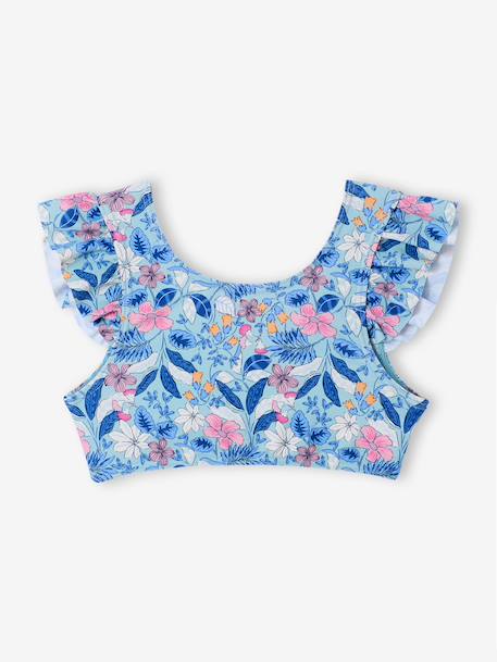 Maillot de bain 2 pièces fille vert d'eau - vertbaudet enfant 
