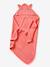 Bath Cape + Wash Mitt, in Organic Cotton BROWN MEDIUM SOLID+GREEN LIGHT SOLID+GREY DARK SOLID+ocean blue+rose+White - vertbaudet enfant 