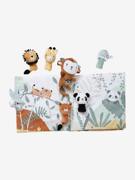 Activity Book + Velour Plush Toys, Tanzania white - vertbaudet enfant 