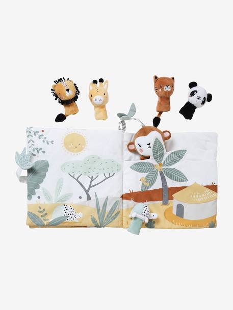 Activity Book + Velour Plush Toys, Tanzania white - vertbaudet enfant 
