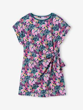 -Robe jersey imprimée