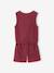 Girls' cotton muslin short set terracotta - vertbaudet enfant 
