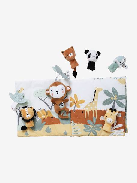 Activity Book + Velour Plush Toys, Tanzania white - vertbaudet enfant 