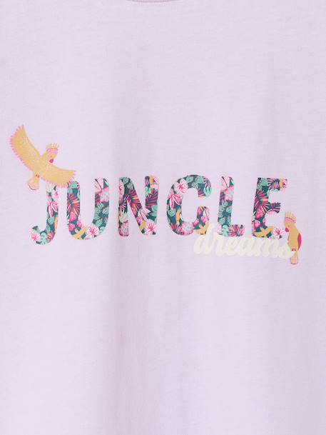 Girl's short-sleeved t-shirt lilac - vertbaudet enfant 