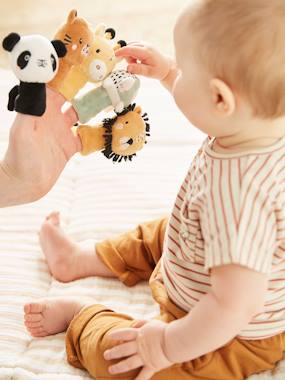 Jouet-Premier âge-Doudous, peluches et jouets en tissu-Livre bébé d'éveil + peluches TANZANIE