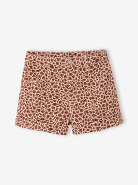 Short twill fille imprimé - vertbaudet enfant Fille-Short twill fille imprimé