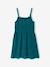 Cotton Gauze Strappy Dress for Girls beige+coral+emerald green - vertbaudet enfant 