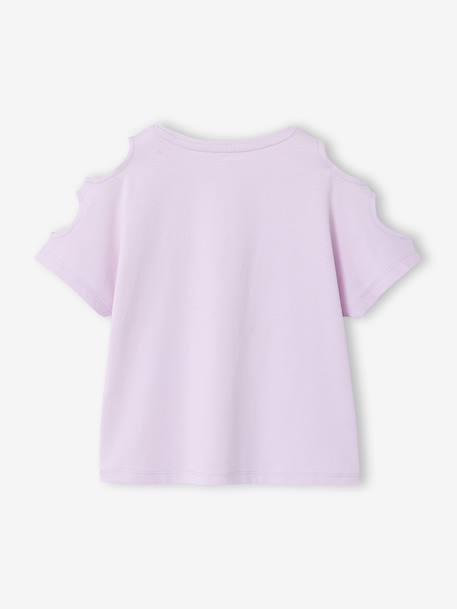Girl's short-sleeved t-shirt lilac - vertbaudet enfant 