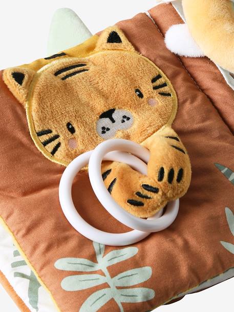 Livre bébé d'éveil TANZANIE marron+orange - vertbaudet enfant 