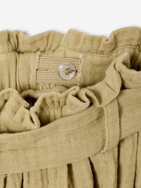 Mid-length skirt khaki - vertbaudet enfant 