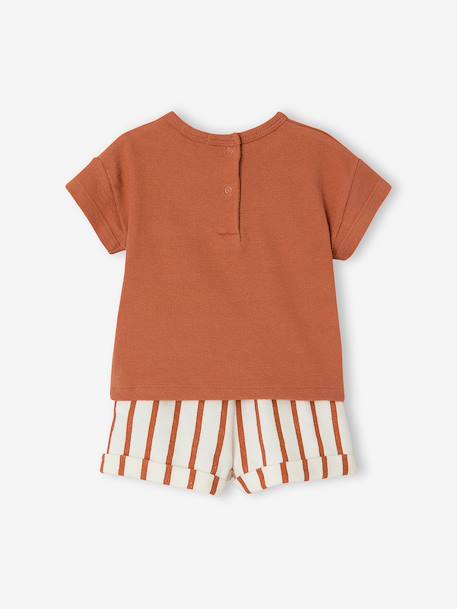 Customisable T-shirt and short set hazel+sage green - vertbaudet enfant 