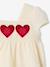 Crochet heart baby girl's dress ecru - vertbaudet enfant 