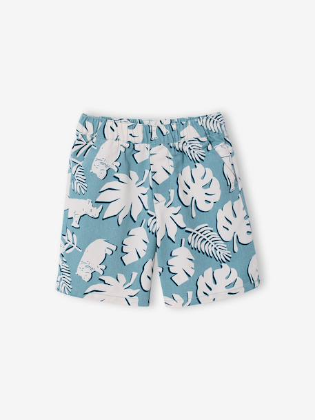 Cotton t-shirt and short set for boys ecru - vertbaudet enfant 