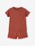 Pack of 2 organic cotton pyjama shorts tomato red - vertbaudet enfant 