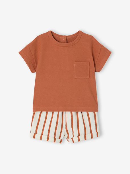 Customisable T-shirt and short set hazel+sage green - vertbaudet enfant 