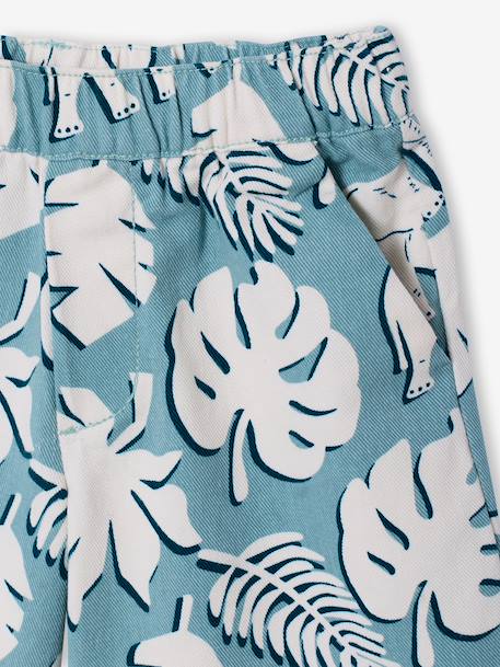 Cotton t-shirt and short set for boys ecru - vertbaudet enfant 