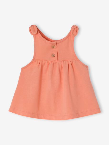Pack of 2 organic cotton tank tops coral - vertbaudet enfant 
