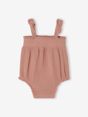 Baby-Dungarees & All-in-ones-Romper with cotton braces 