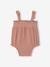 Romper with cotton braces clay beige - vertbaudet enfant 