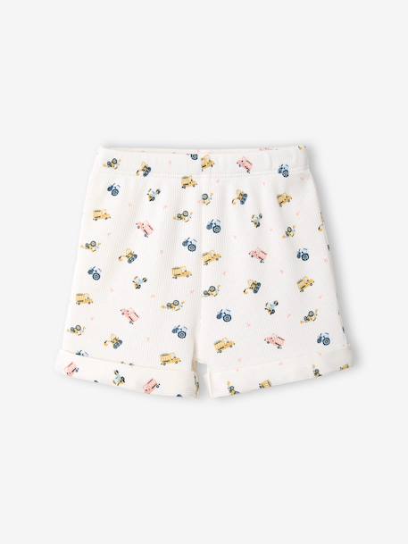 Pack of 2 organic cotton pyjama shorts tomato red - vertbaudet enfant 