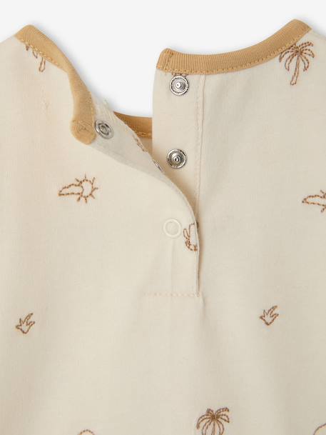 Embroidered organic cotton T-shirt for baby boys ecru - vertbaudet enfant 