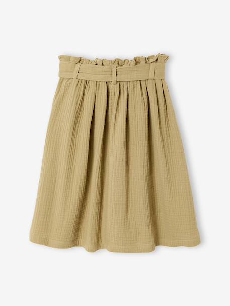 Mid-length skirt khaki - vertbaudet enfant 