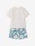 Cotton t-shirt and short set for boys ecru - vertbaudet enfant 