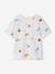 Short-sleeved T-shirt aqua green+white - vertbaudet enfant 