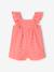 Girl's playsuit with embroidery electric blue+sweet pink - vertbaudet enfant 