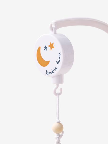 Musical mobile in fabric and velvet beige - vertbaudet enfant 