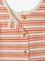 Striped baby playsuit ecru - vertbaudet enfant 