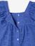 Girl's playsuit with embroidery electric blue+sweet pink - vertbaudet enfant 