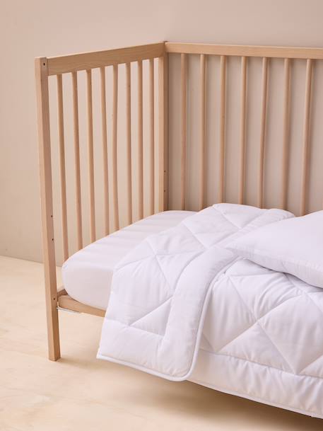 Anti-dust mite microfibre duvet BI-OME NTL® for baby white - vertbaudet enfant 