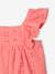 Girl's playsuit with embroidery electric blue+sweet pink - vertbaudet enfant 