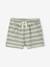 Honeycomb striped baby boy's shorts striped white - vertbaudet enfant 