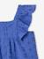 Girl's playsuit with embroidery electric blue+sweet pink - vertbaudet enfant 