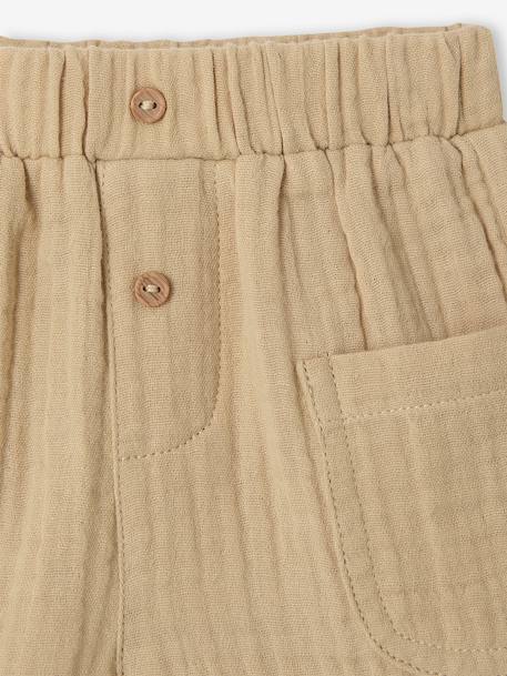 Short bébé gaze coton orange+sable - vertbaudet enfant 