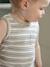 Striped organic cotton tank top for baby boys striped white - vertbaudet enfant 