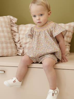 -Ensemble bébé fille blouse + short