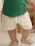 Baby boys' organic cotton shorts ecru - vertbaudet enfant 