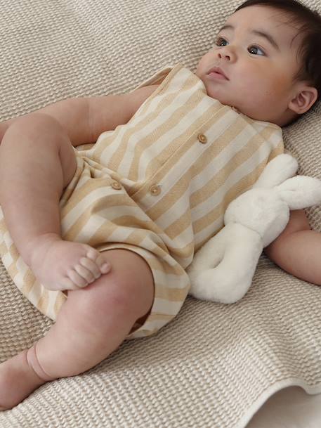 Sleeveless romper for baby boys yellow - vertbaudet enfant 