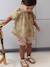 Short-sleeved embroidery blouse khaki - vertbaudet enfant 