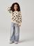 Wide-Leg Jeans, Frayed Hems, for Girls bleached denim+grey+stone - vertbaudet enfant 