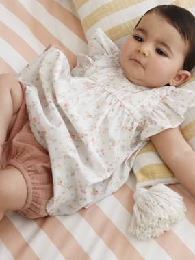 Baby-Dresses & Skirts-Baby girl's short-sleeved dress